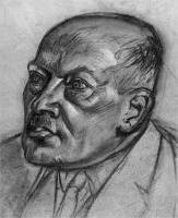 Max Scheler. Zeichnung von Otto Dix, 1926